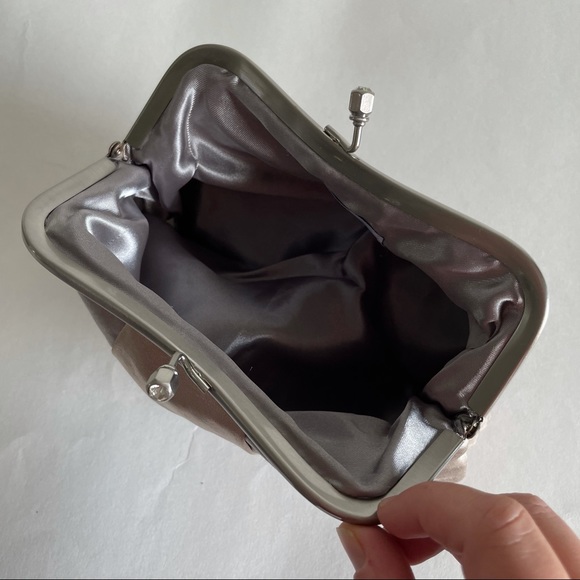 Bath and Body Works Silver Gold clutch purse - Picture 5 of 10